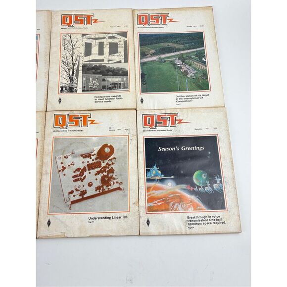 Vintage QST Amateur Radio Magazines Lot of 10 1977 EV2355 - Picture 4 of 13